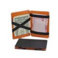 Leather wallet with string Money Strap